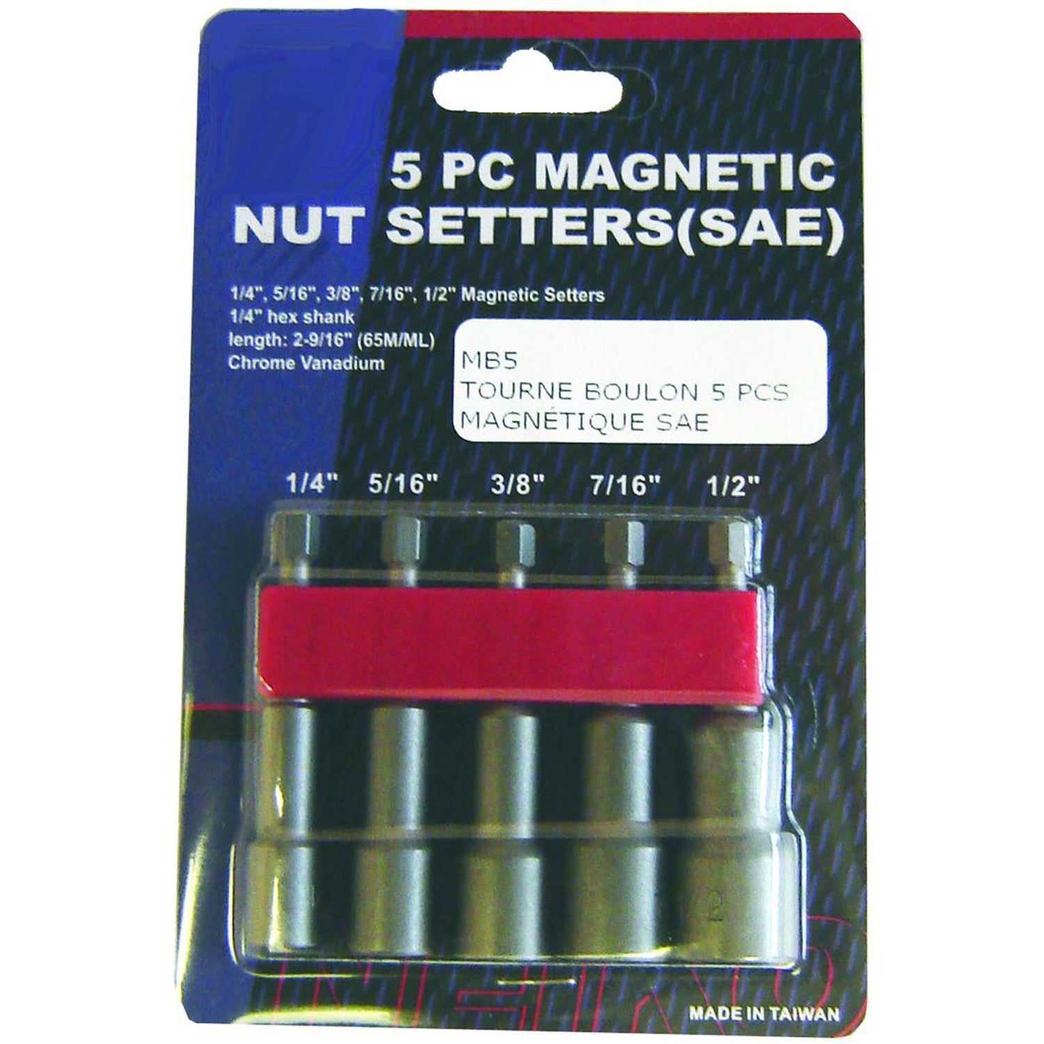 Rodac - Jeu De 5 Tourne-Écrous Magnétiques - Simple Boutique