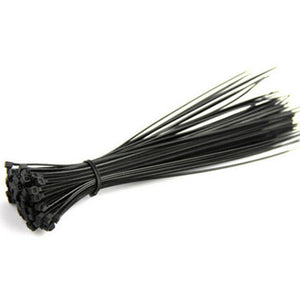 Rodac - Lot de 100 Attaches-Câbles, Longueur de 5.5", Capacité Maximum 40lb, Noir - Simple Boutique