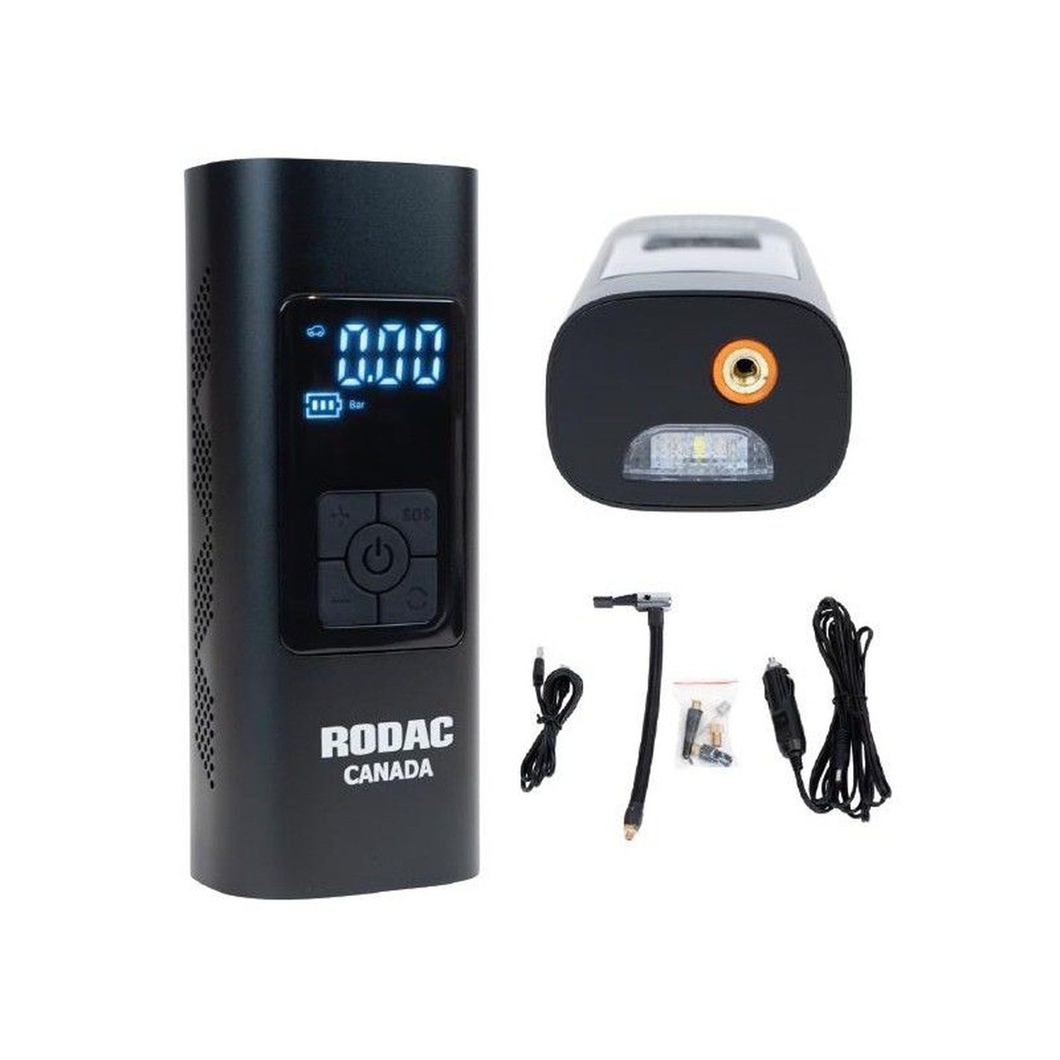 Rodac - Rt Rd25413-Gonfleur De Pneu Numérique Portable 5 En 1 - Simple Boutique
