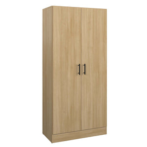 SUA-V - Armoire de Rangement en Mélamine Thermofusionnée, Hauteur de 64", Beauté Naturelle - Simple Boutique