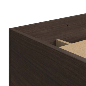 SUA-V - Base de Lit Ashton en Mélamine Thermofusionnée, Grandeur Queen, Tuxedo - Simple Boutique