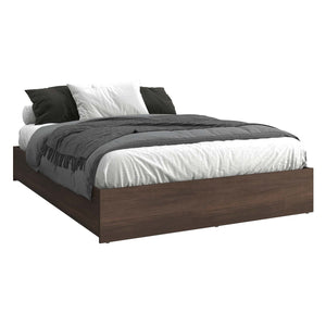 SUA-V - Base de Lit Ashton en Mélamine Thermofusionnée, Grandeur Queen, Tuxedo - Simple Boutique