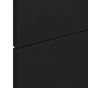 SUA-V - Tête de Lit Ashton en Mélamine Thermofusionnée, Grandeur Queen, Noir - Simple Boutique