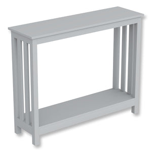 Safdie & Co Table Console ou d'entrée, Table de Sofa Divan, Table Accent 39" de Long avec 1 Tablette pour Salon, Gris Pâle - Simple Boutique