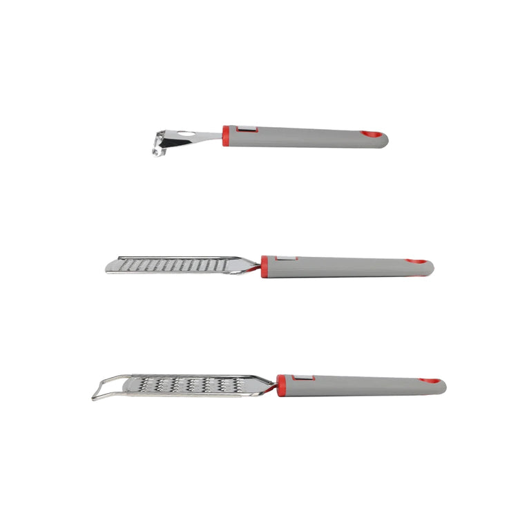 Sakuchi - Ensemble de 5 Morceaux d'ustensiles de Cuisine en Acier Inoxydable, Gris - Simple Boutique