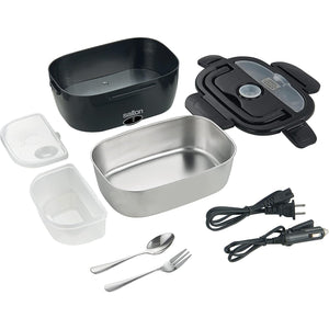 Salton - Boite à Lunch Chauffante Portable, Capacité de 1.5 Litre, Prise Murale et Chargeur de voiture Inclus - Simple Boutique
