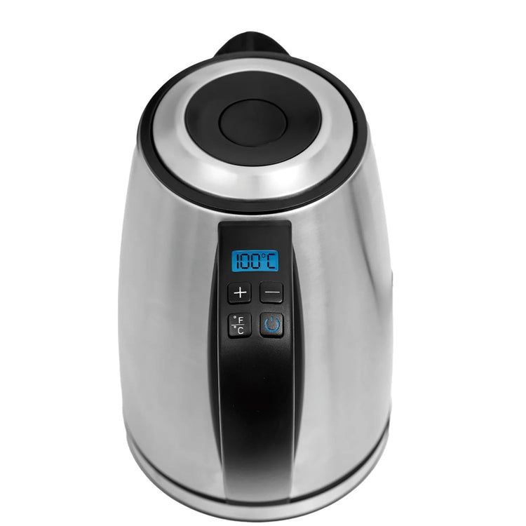 Salton - Bouilloire Électrique, Plage de Température de 40 à 100°C, Capacité de 1.7L, Acier Inoxydable - Simple Boutique