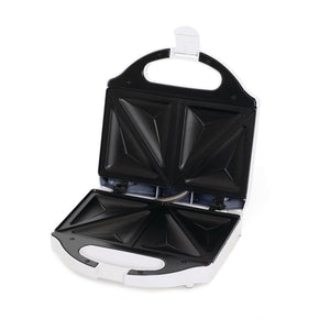Salton Essentials - Grill à Sandwich avec Surface Anti-Andhésive, Blanc - Simple Boutique