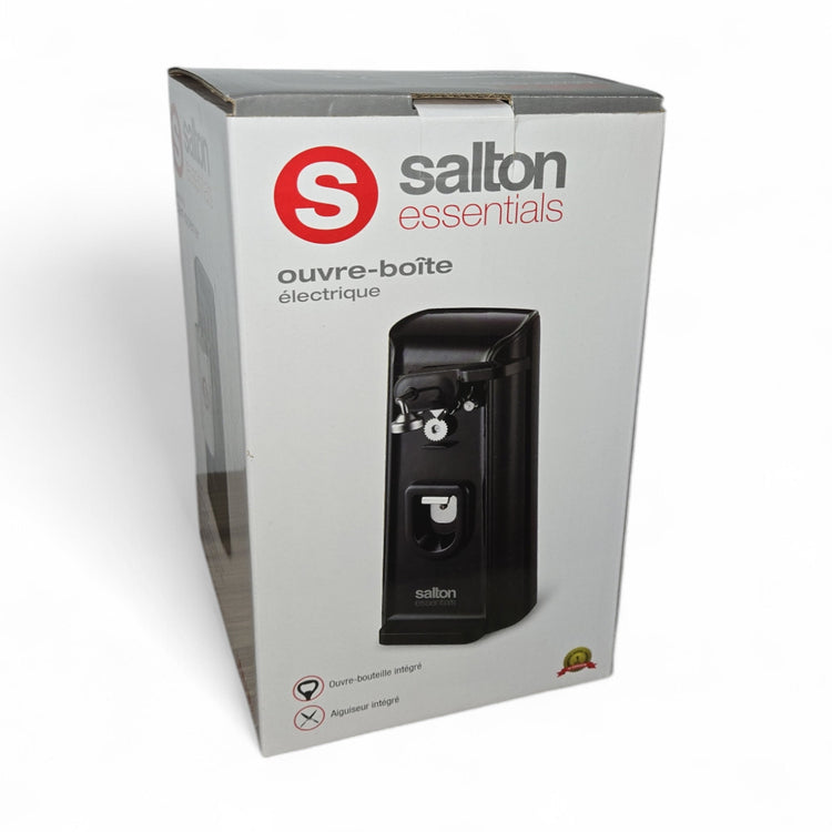 Salton Essentials Ouvre-Boite Électrique 3 en 1 Noir - Simple Boutique