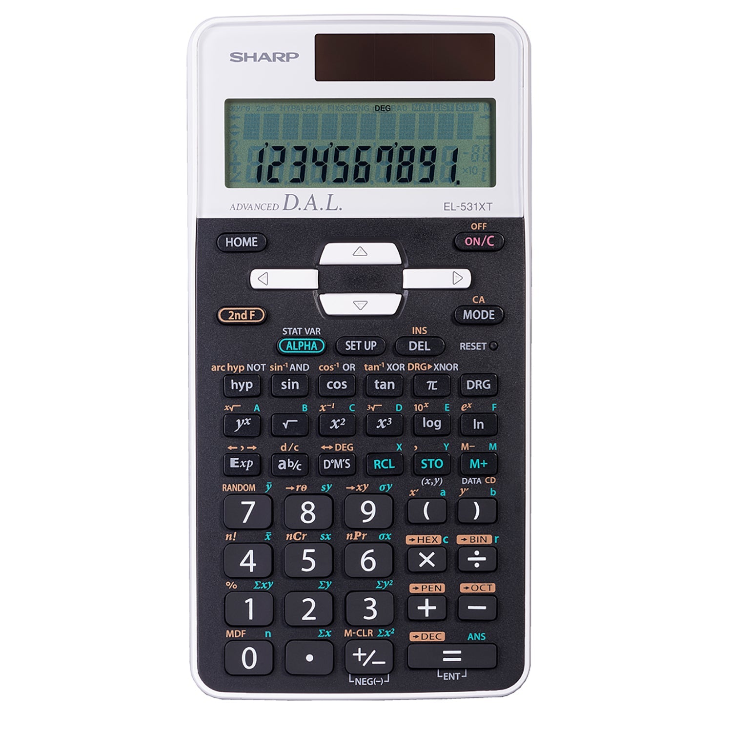 Sharp - Calculatrice Scientifique, Grand Écran LCD à 12 Chiffres et 2 Lignes, 273 Fonctions - Simple Boutique