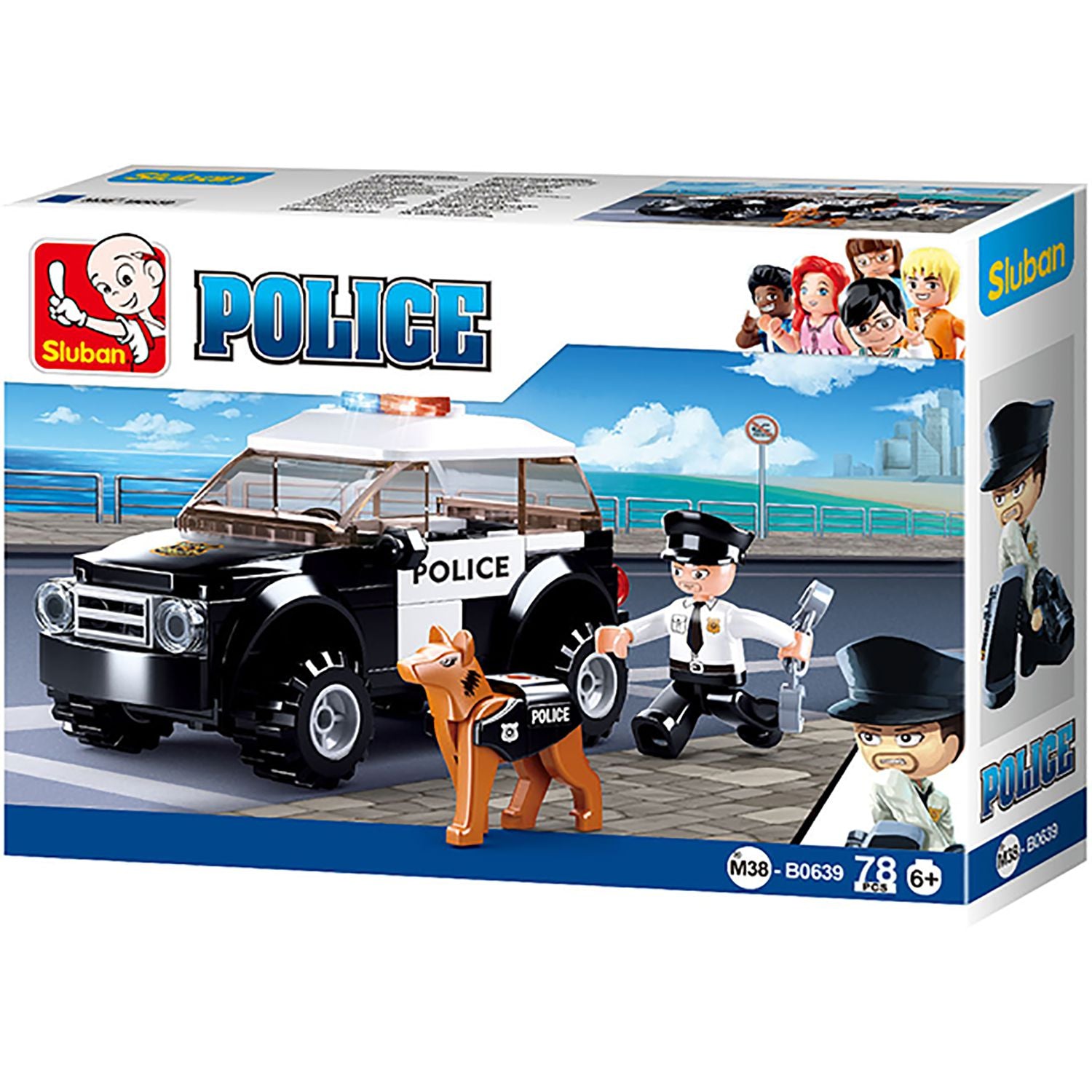 Sluban - Ensemble de Blocs de Construction Brigade Canine avec 1 Figurine, 78 Pièces - Simple Boutique