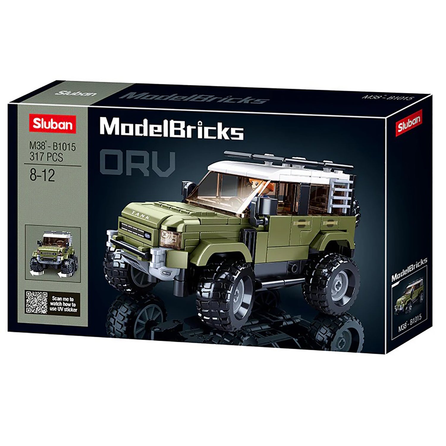 Sluban - Ensemble de Blocs de Construction Camion SUV avec 1 Figurine, 317 Pièces - Simple Boutique