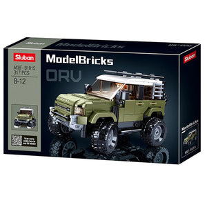 Sluban - Ensemble de Blocs de Construction Camion SUV avec 1 Figurine, 317 Pièces - Simple Boutique