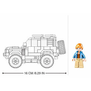 Sluban - Ensemble de Blocs de Construction Camion SUV avec 1 Figurine, 317 Pièces - Simple Boutique