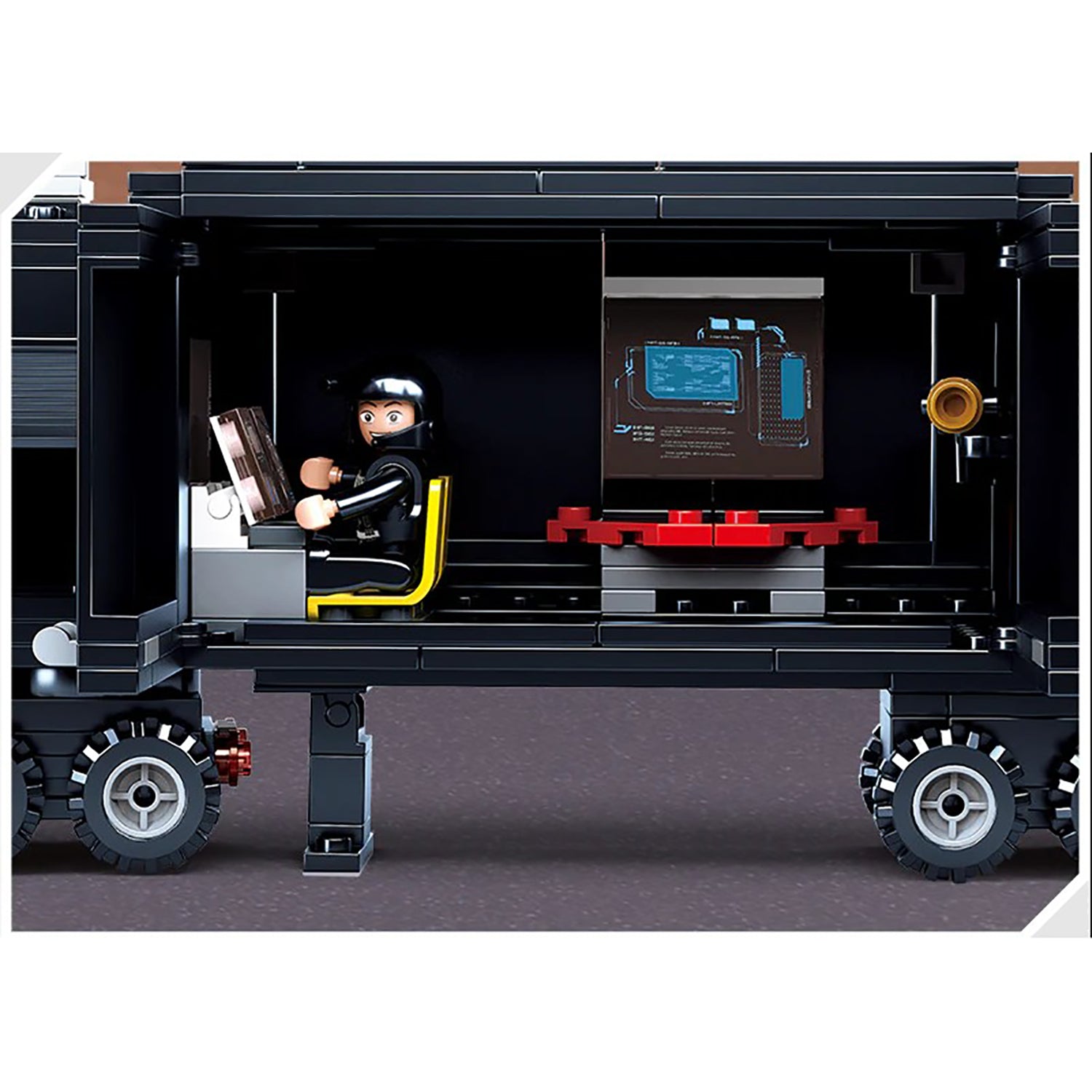 Sluban - Ensemble de Blocs de Construction Camion de Police, Hélicoptère et 5 Figurines, 540 Pièces - Simple Boutique