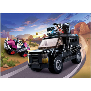 Sluban - Ensemble de Blocs de Construction Camion de Police et VTT avec 3 Figirunes, 293 Pièces - Simple Boutique