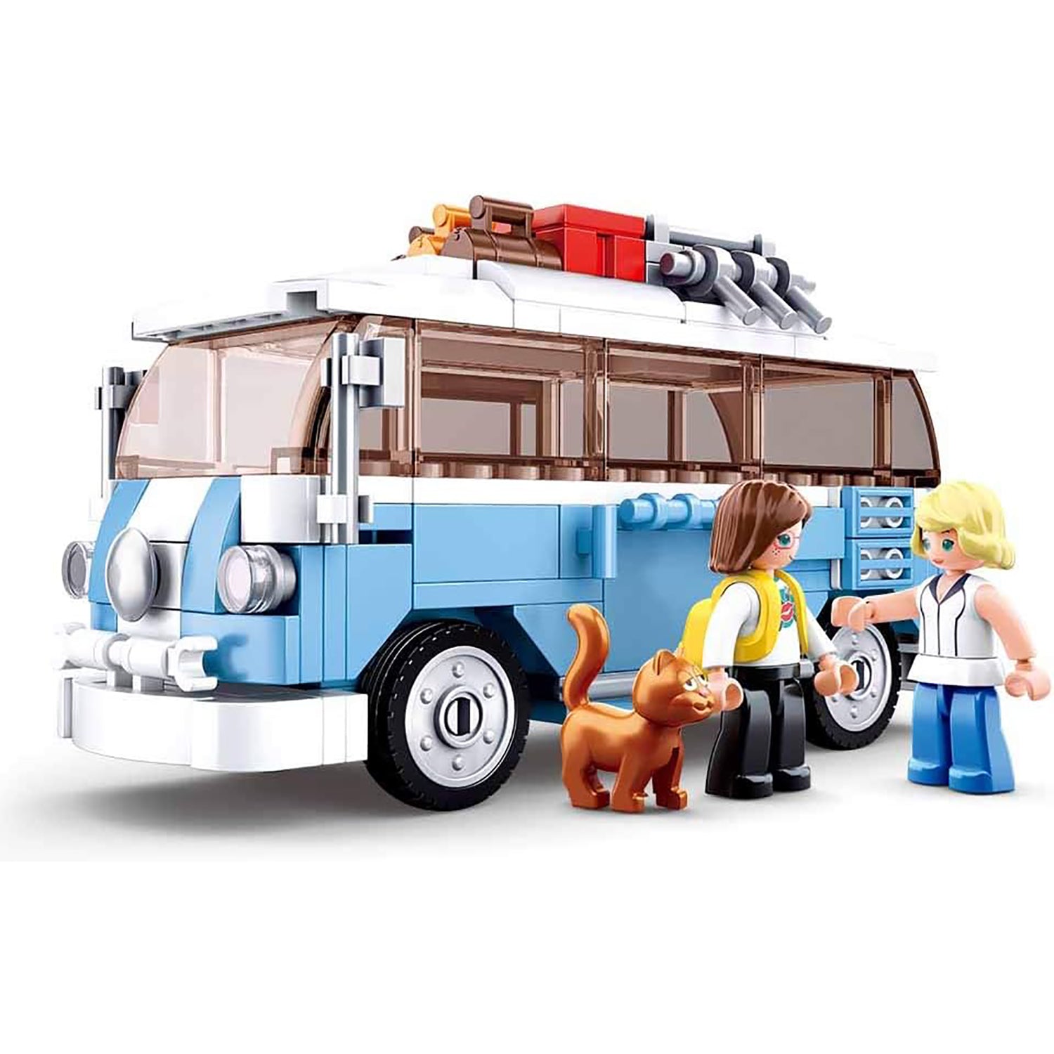 Sluban - Ensemble de Blocs de Construction Mini Van avec 2 Figurines, 227 Pièces - Simple Boutique