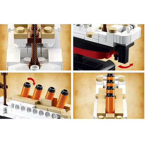 Sluban - Ensemble de Blocs de Construction Titanic avec 2 Figurines, 194 Pièces - Simple Boutique