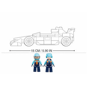 Sluban - Ensemble de Blocs de Construction Voiture de Course avec 2 Figurines, 210 Pièces - Simple Boutique