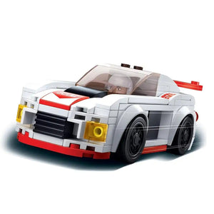 Sluban - Ensemble de Blocs de Construction Voiture de Course avec Figurine, 152 Pièces - Simple Boutique