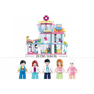 Sluban - Ensemble de Blocs de Constructions Hôpital de Rêve avec 5 Figurines, 459 Pièces - Simple Boutique