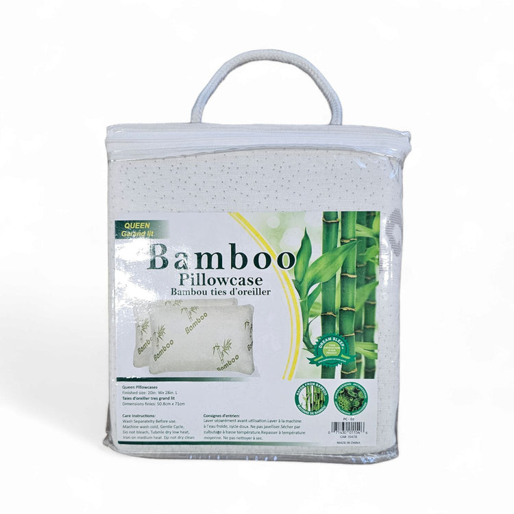 StarNight - Ensemble de 2 Taies d'oreiller en Bambou, Hypoallergénique, Grandeur Queen - Simple Boutique