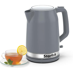 Starfrit - Bouilloire Électrique, Capacité de 1.7 Litre, 1500 Watts, Gris - Simple Boutique