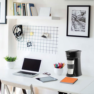 Starfrit - Cafetière à Portion Individuelle, Base antidérapante, Compact, Noir - Simple Boutique