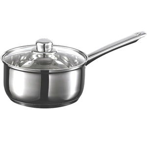 Starfrit - Casserole Everyday Basix avec Couvercle en Verre, Capacité de 3,2 Litres, Acier Inoxydable - Simple Boutique