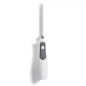 Starfrit - Couteau Électrique avec Lames Décalées en Acier Inoxydable, Blanc - Simple Boutique