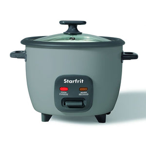 Starfrit - Cuiseur à Riz Électrique, Capacité de 10 Litres, Surface Antiadhésive, Gris - Simple Boutique