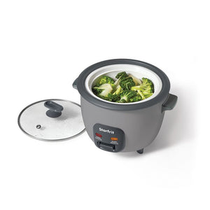 Starfrit - Cuiseur à Riz Électrique, Capacité de 10 Litres, Surface Antiadhésive, Gris - Simple Boutique