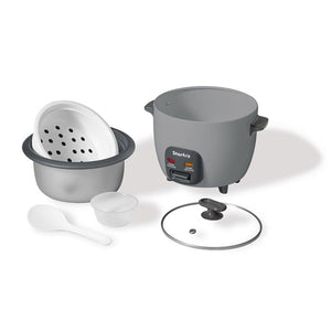 Starfrit - Cuiseur à Riz Électrique, Capacité de 10 Litres, Surface Antiadhésive, Gris - Simple Boutique