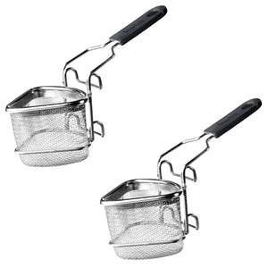 Starfrit - Ensemble de 2 Paniers de Cuisson pour Fondue en Acier Inoxydable - Simple Boutique
