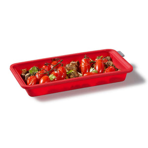 Starfrit - Ensemble de 2 Plats de Cuisson en Silicone Souple, Va au Lave-Vaiselle, Rouge - Simple Boutique