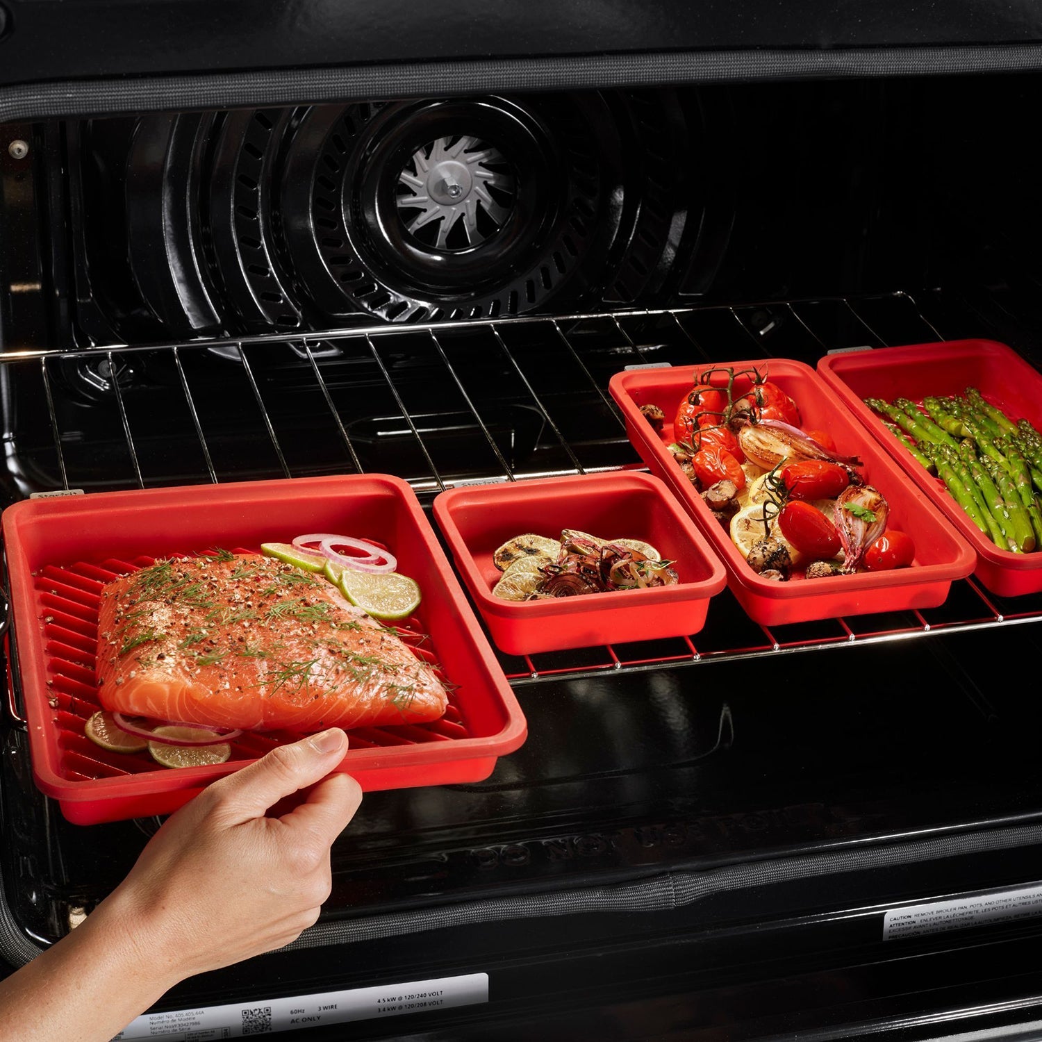 Starfrit - Ensemble de 2 Plats de Cuisson en Silicone Souple, Va au Lave-Vaiselle, Rouge - Simple Boutique