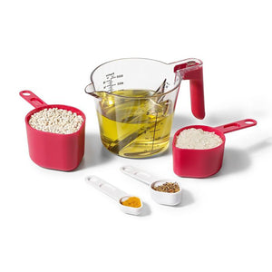 Starfrit - Ensemble de 5 Tasses à Mesurer Emboitable, Vont au Lave-Vaisselle et au Micro-Ondes - Simple Boutique
