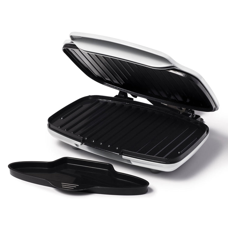 Starfrit - Gril et Presse à Panini avec Surface de Cuisson en Céramique Antiadhésive, 1000 Watts, Blanc - Simple Boutique