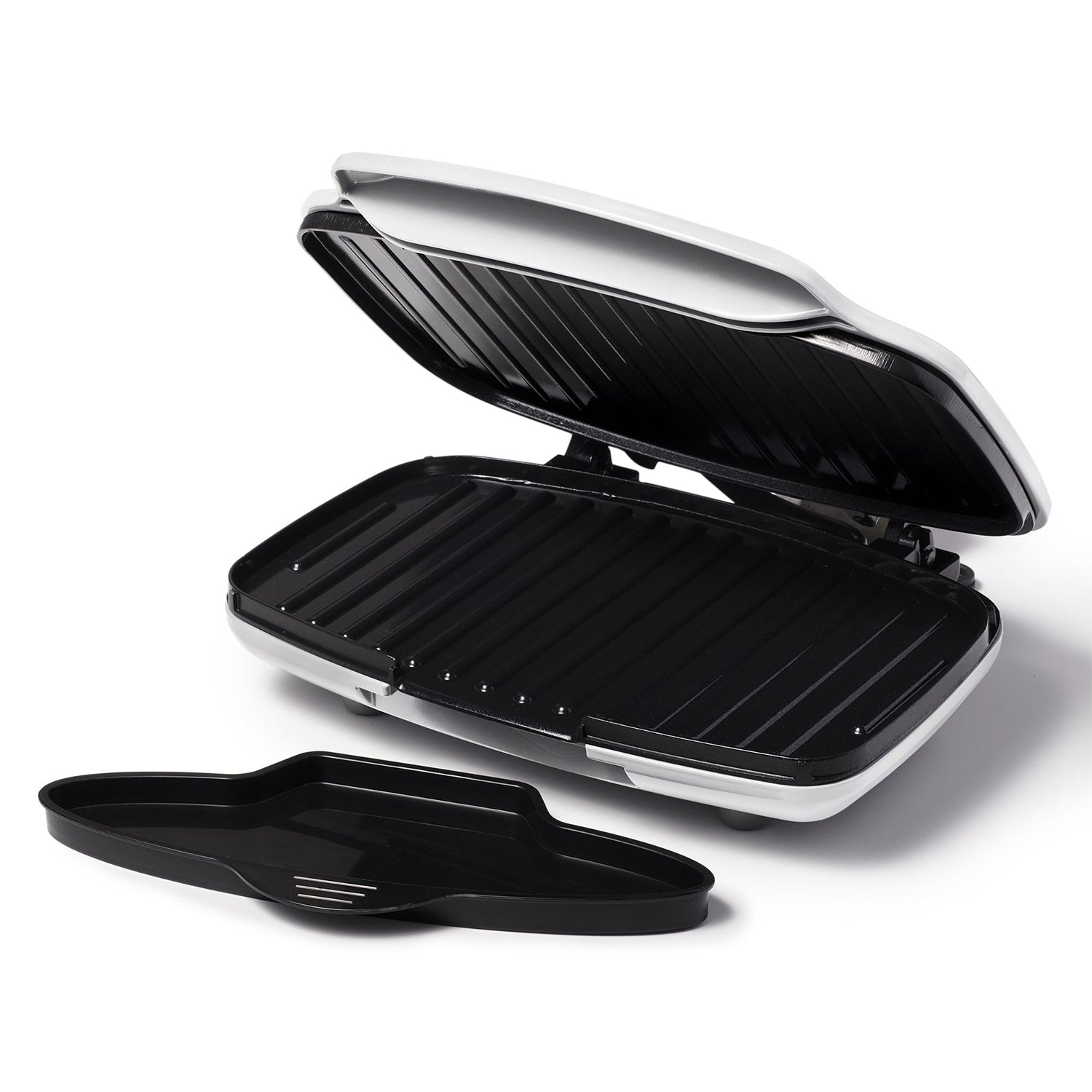 Starfrit - Gril et Presse à Panini avec Surface de Cuisson en Céramique Antiadhésive, 1000 Watts, Blanc - Simple Boutique