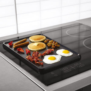 Starfrit - Grill de Cuisson Électrique The Rock Avec Plaque Réversible, 1500 Watts, Noir - Simple Boutique