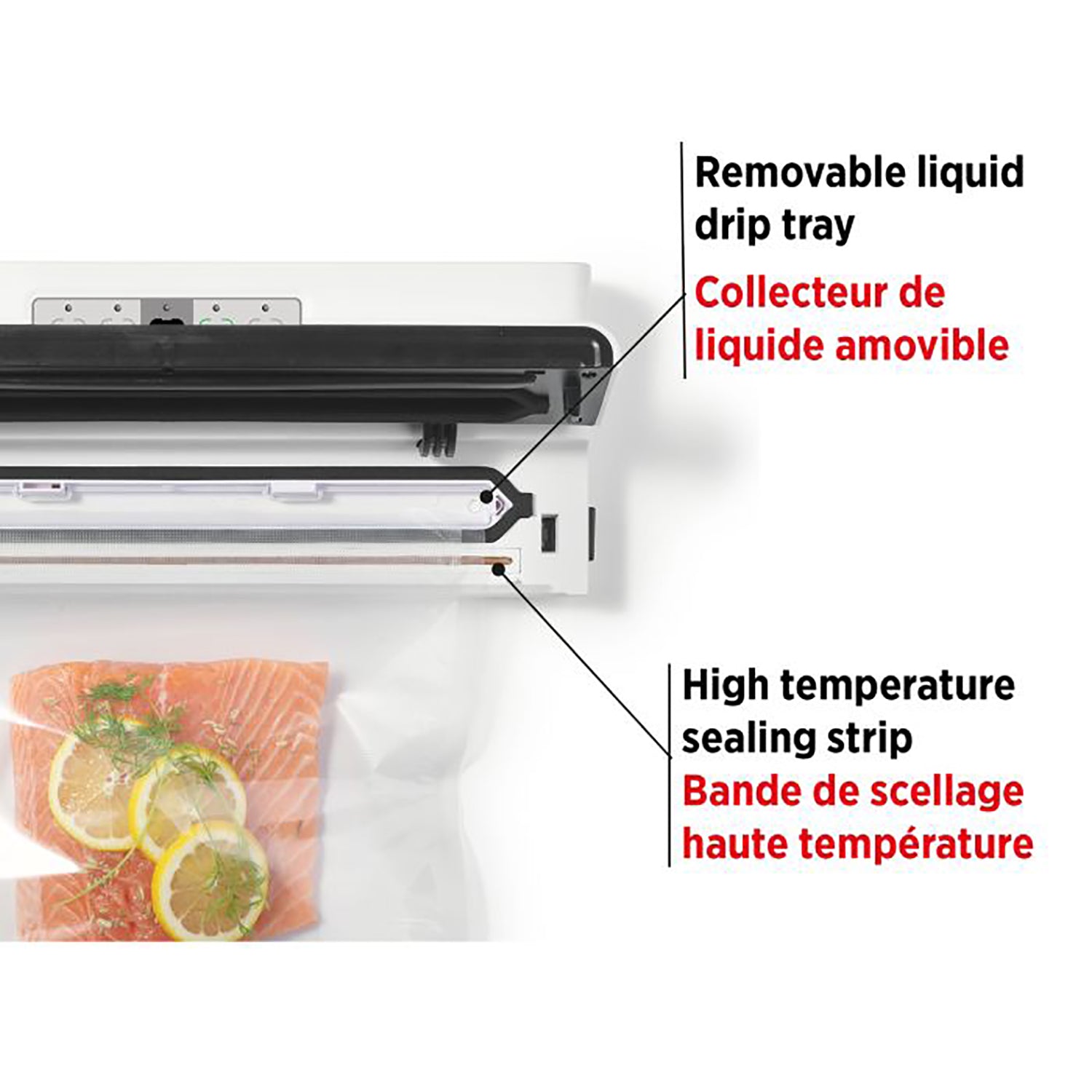 Starfrit - Machine à Emballer Sous-Vide pour Aliment, Comprend 1 Rouleau de Sac, Blanc - Simple Boutique