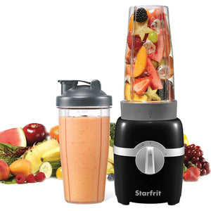 Starfrit - Mélangeur Personnel, Capacité de 828ml, 3 Vitesses, Noir - Simple Boutique