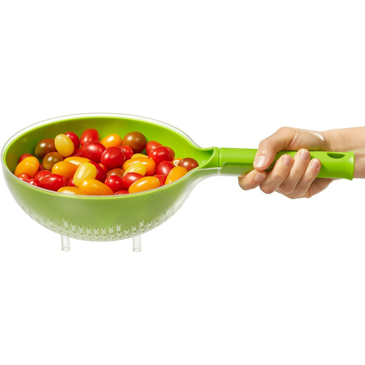 Starfrit - Passoire Globe avec Vidange Facile, Capacité de 3 Tasses, Lavable au Lave-Vaiselle, Vert - Simple Boutique