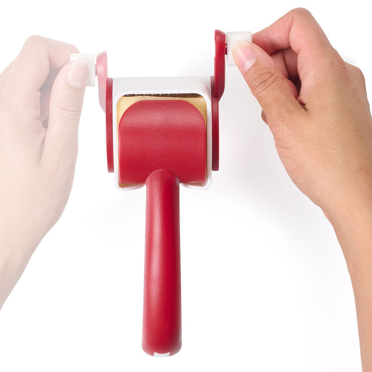 Starfrit - Râpe à Fromage Rotative, Baril en Acier Inoxydable, Va au Lave-Vaiselle, Rouge - Simple Boutique