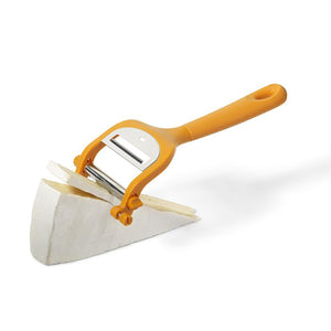 Starfrit - Tranche-Fromage Ajustable 2 en 1, Plaque en Acier Inoxydable, Va au Lave-Vaiselle, Orange - Simple Boutique