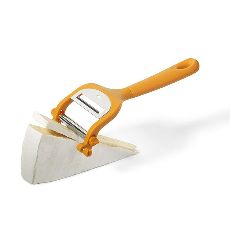 Starfrit - Tranche-Fromage Ajustable 2 en 1, Plaque en Acier Inoxydable, Va au Lave-Vaiselle, Orange - Simple Boutique
