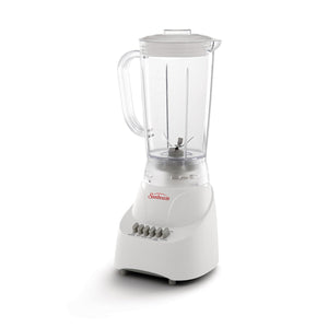 Sunbeam - Mélangeur à 5 Vitesses, Capacité de 1.18 Litres, 350 Watts, Blanc - Simple Boutique