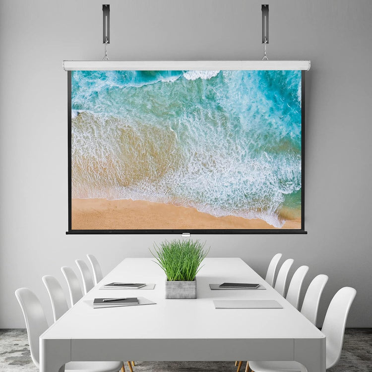 Supports Muraux Universels en L pour Écran de Projecteur – Paire de 6" Ajustables, Capacité 30 kg, Acier Robuste, Noir - Simple Boutique