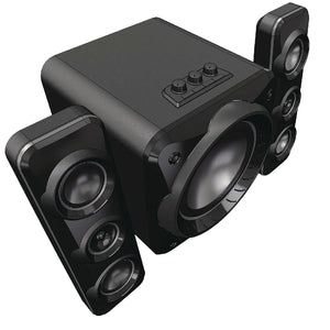 Sylvania - Ensemble de Haut-Parleur Sans-Fil avec Subwoofer, Bluetooth, Éclairage Bleu - Simple Boutique