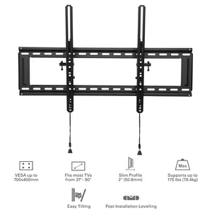 SyncMount - Support Mural TV Inclinable, Pour Écran de 37" à 90", VESA 700x400 UL - Simple Boutique